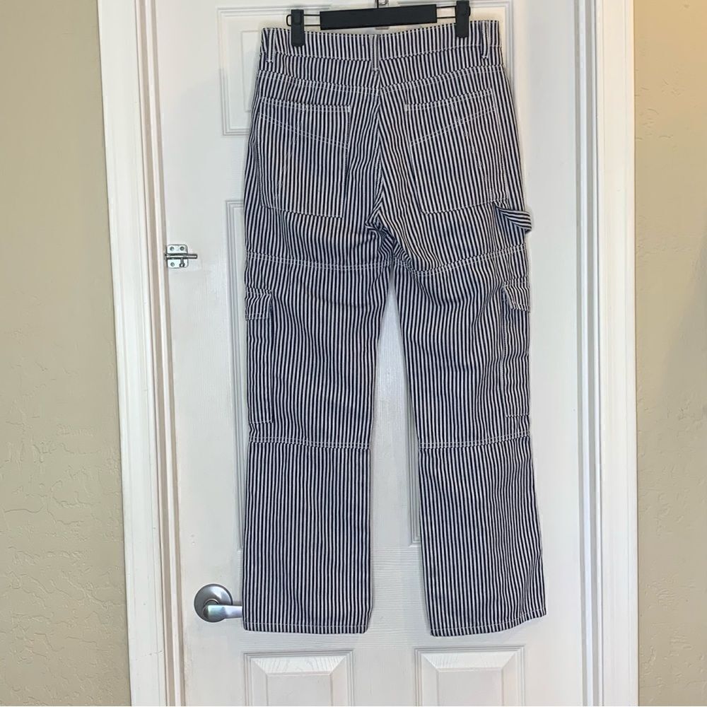 Edikted Stripe Out Cargo Pants Size Medium - Picture 2 of 10